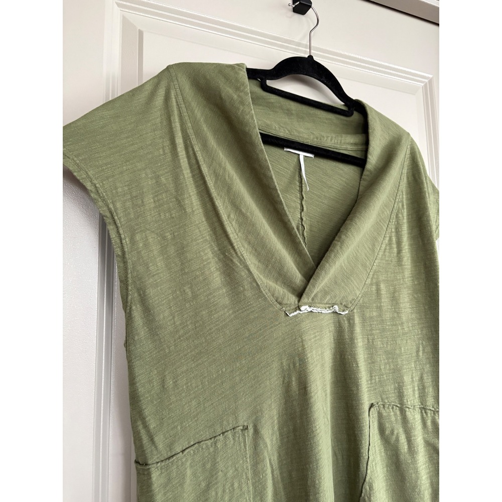 Stitchdrop Olive Lagenlook Pocket Midi Dress M - Picture 4 of 11